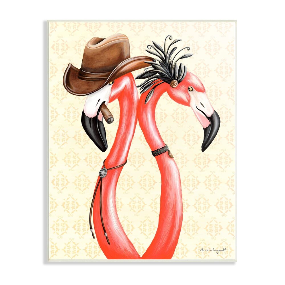 5926 Vintage Flamingos Cowboy Hat Antique Fashion Outfit, Design by Amelie